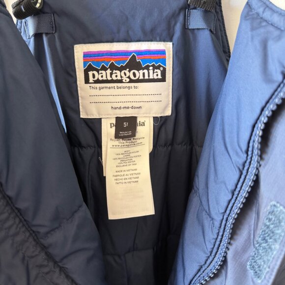 Patagonia Toddler 5T Snow Pile Bibs Winter Navy Blue Boys/ or Girls - Picture 3 of 3
